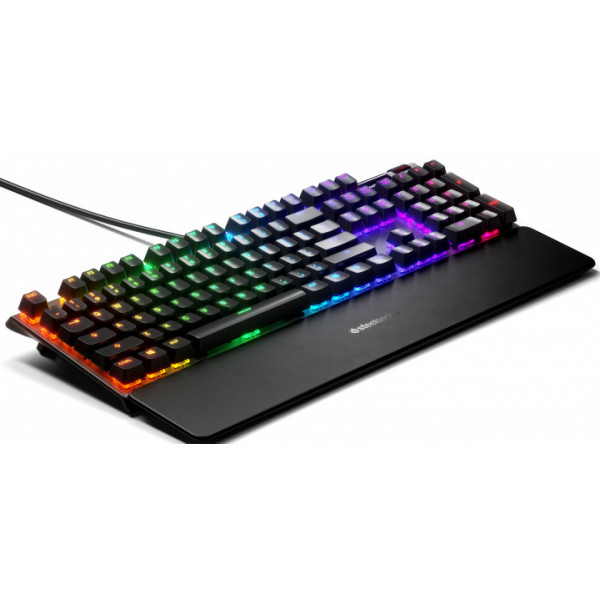 Фото - Клавіатура дротова ігрова SteelSeries Apex 5 UA (64532)