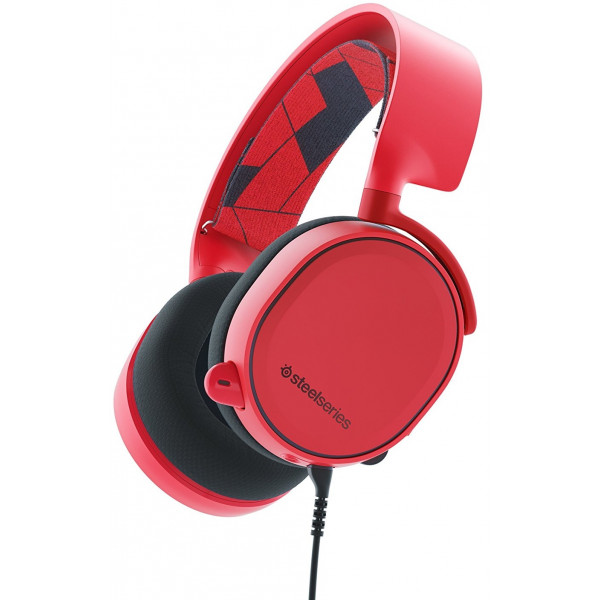 Фото - Гарнитура проводная игровая SteelSeries Arctis 3 Solar Red (61435)