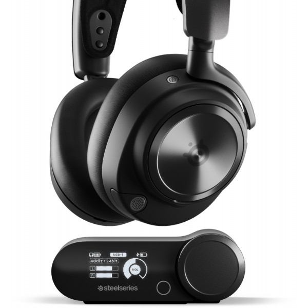 Фото - Гарнітура бездротова ігрова SteelSeries Arctis Nova Pro Wireless Black (61520)