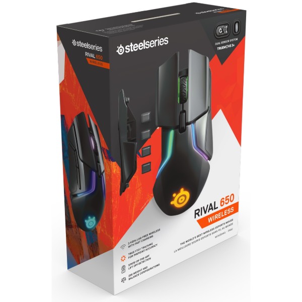 Фото - Мышь беспроводная игровая SteelSeries Rival 650 (62456)