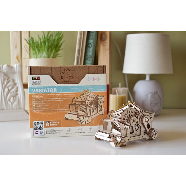 Фото - 3D пазлы Ugears Механическая STEM-модель «Вариатор» (70147)
