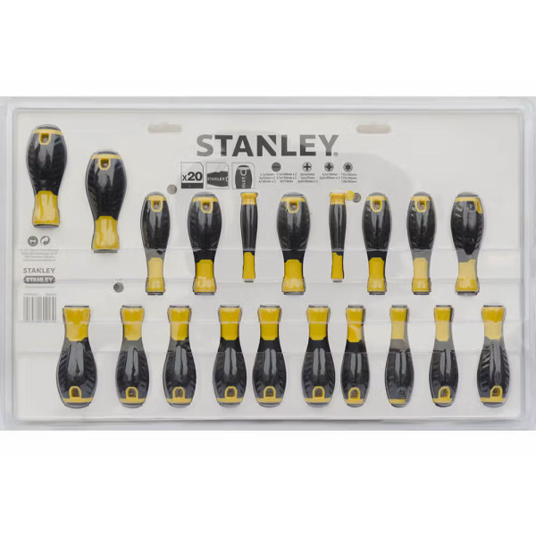 Фото - Набір викруток Stanley Essential 20 шт. (STHT0-60213)