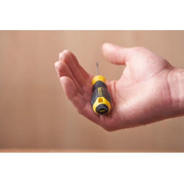 Фото - Викрутка Stanley Cushion Grip SL2,5x60 мм з паралельним жалом (STHT16151-0)