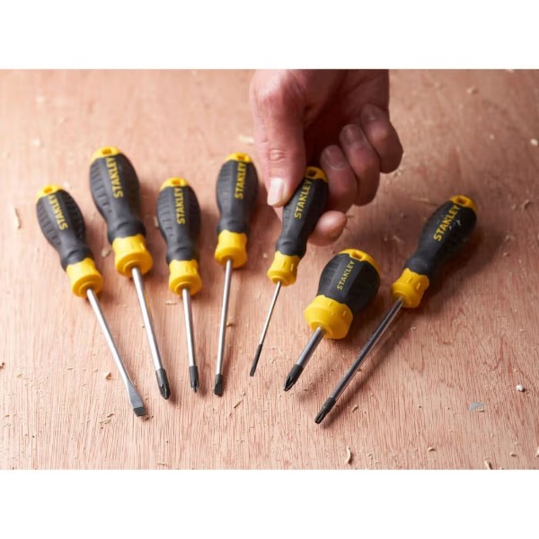 Фото - Викрутка Stanley Cushion Grip SL2,5x60 мм з паралельним жалом (STHT16151-0)