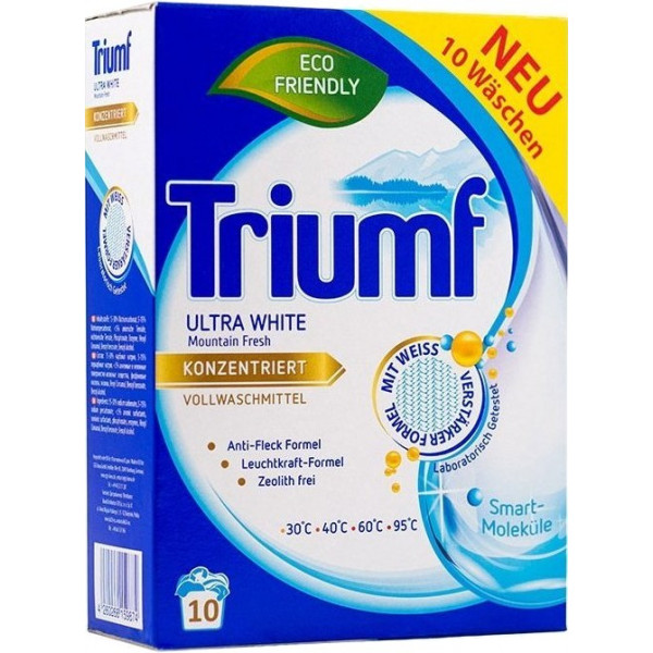 Фото - Пральний порошок Triumf Ultra White 720 г (4260266159874)