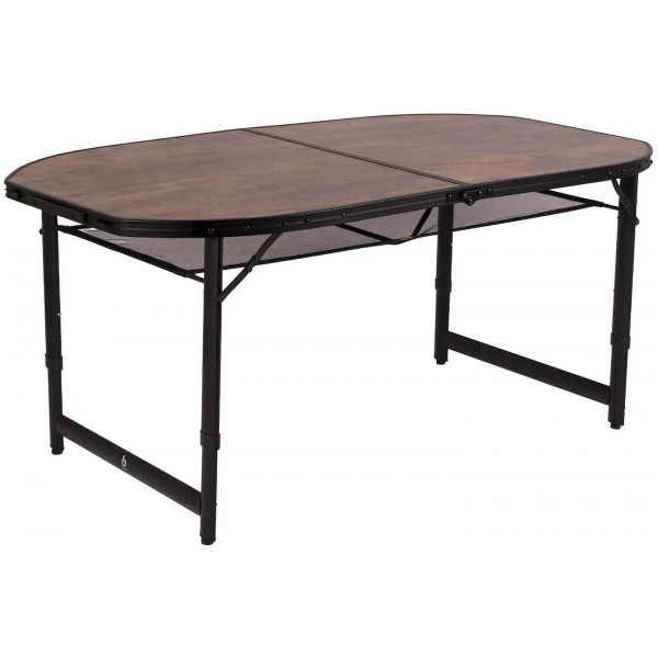Фото - Складной стол Bo-camp Woodbine Oval 150x80 см Black/Wood look (1404230)