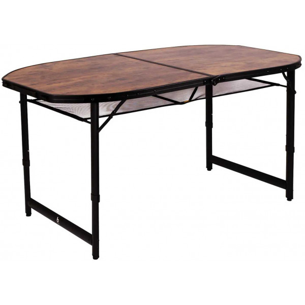 Фото - Складной стол Bo-camp Woodbine Oval 150x80 см Black/Wood look (1404230)