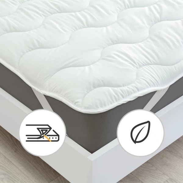 Фото - Наматрацник MirSon Eco Light №1724 Silk White 150x200 см (2200002890700)
