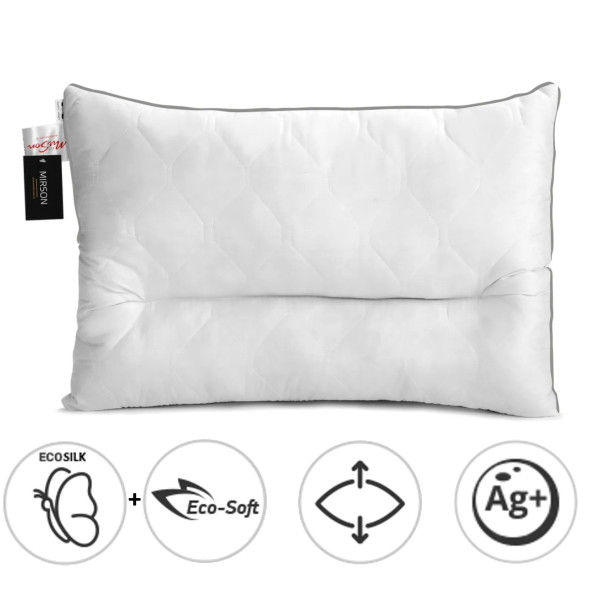 Фото - Подушка ортопедична MirSon DeLuxe Eco-Soft Silver 565 50х70 см (2200000625168)