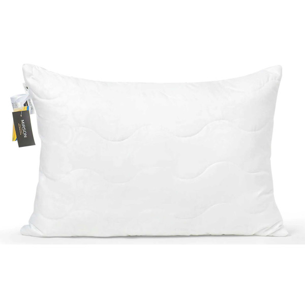 Фото - Подушка стандартна MirSon шовкова №1615 Eco Light White середня (2200002647274)