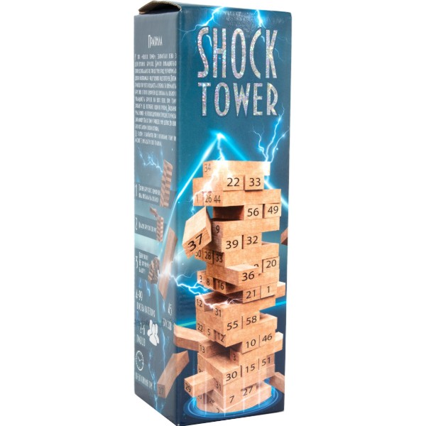 Фото - Настольная игра (5-7 лет) Strateg Shock Tower дженга с числами (30858) Фото - Настольная игра (5-7 лет) Strateg Shock Tower дженга с числами (30858)