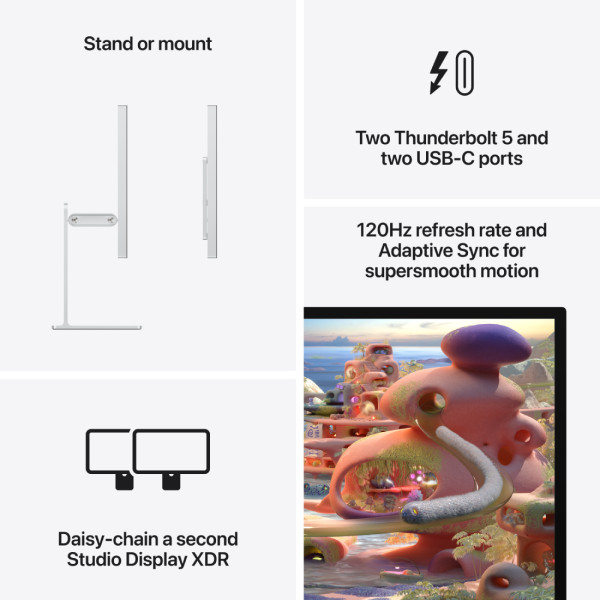 Фото - Монитор Apple Studio Display XDR (MFEP4) Nano-texture glass - Tilt- and height-adjustable stand