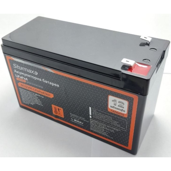 Фото - Аккумулятор для ИБП Sturmax BC12VM-LiFePo47AH