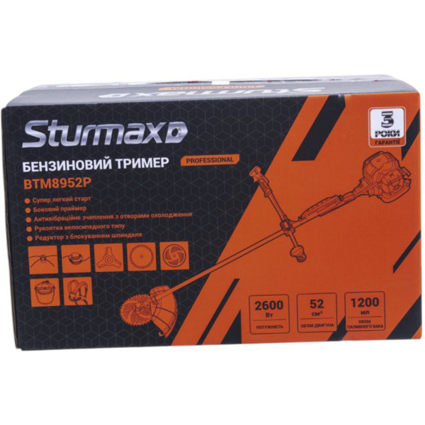 Фото - Мотокоса бензинова Sturmax BTM8952P