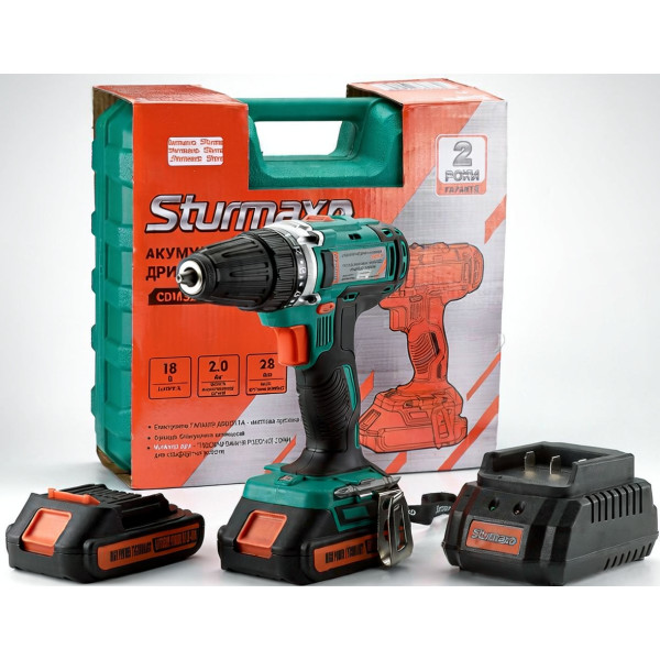 Фото - Дрель-шуруповерт Sturmax CDM3218LB