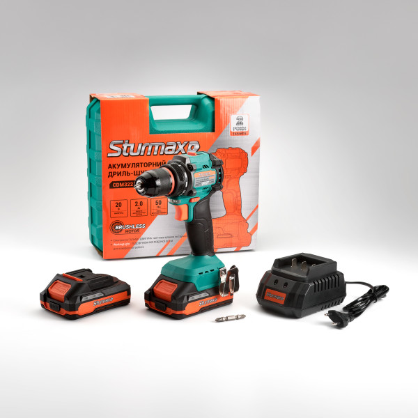 Фото - Дрель-шуруповерт Sturmax CDM3221BL