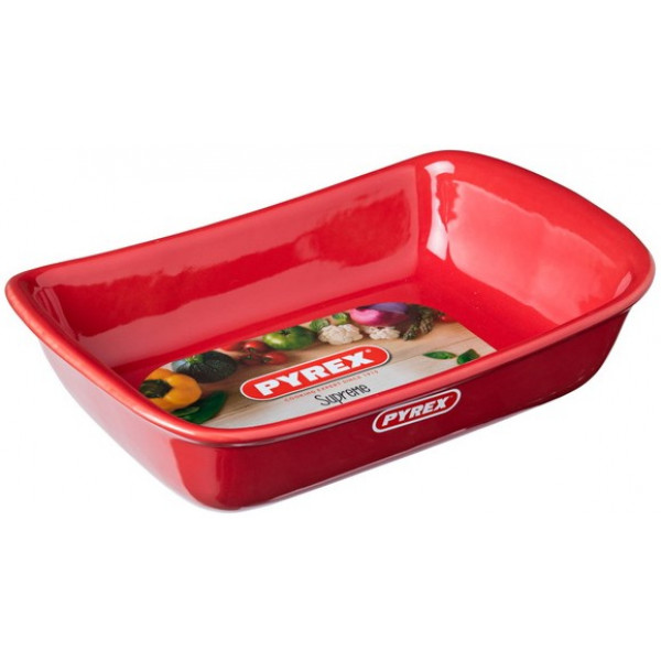 Фото - Форма для приготовления Pyrex Supreme Red 30х20см (SU30RR5)