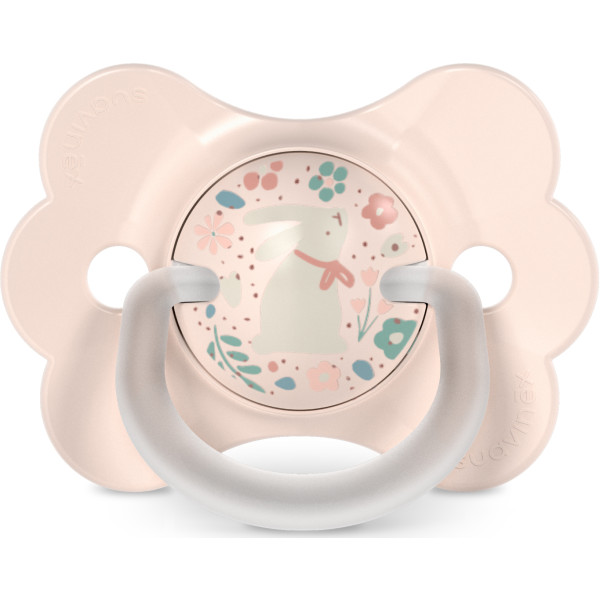 Фото - Симетрична пустушка Suavinex фізіологічна у формі метелика 0-6 міс Wonderland світло-рожева з малюнком (309433)