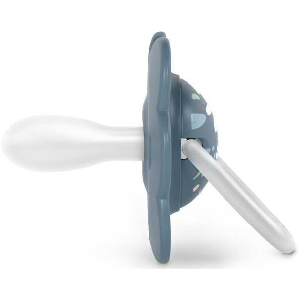 Фото - Симетрична пустушка Suavinex фізіологічна у формі метелика 6-18 міс Wonderland синя з малюнком (309441)