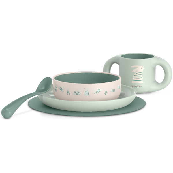 Фото - Набор детский Suavinex +6 мес. Wonderland светло-зеленый (309497)