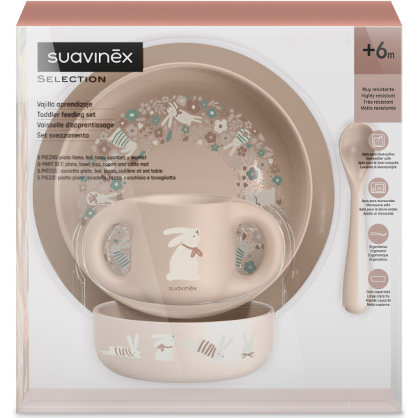 Фото - Набор детский Suavinex +6 мес Wonderland бежевый (309498)