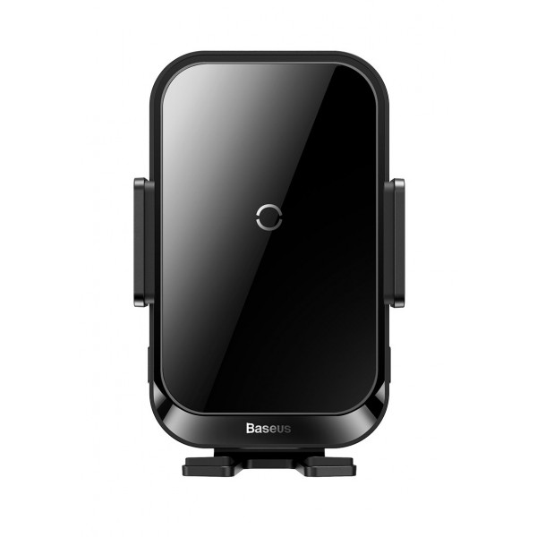 Фото - Автотримач з бездротовою зарядкою Baseus Halo Electric 15W Black (SUDD000001)