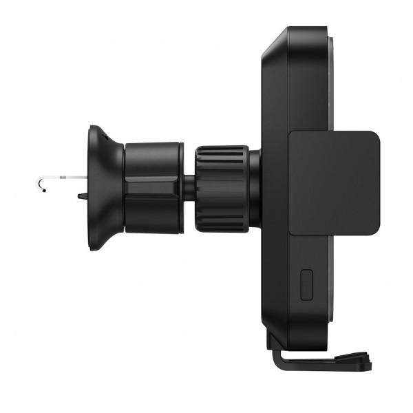 Фото - Автотримач з бездротовою зарядкою Baseus Halo Electric 15W Black (SUDD000001)