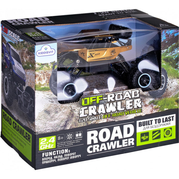 Фото - Радіокерована машинка 1:20 Sulong Toys Off-Road Crawler – Rock Sport (золотой, аккум. 3,6V, метал. корпус) (SL-110AG)