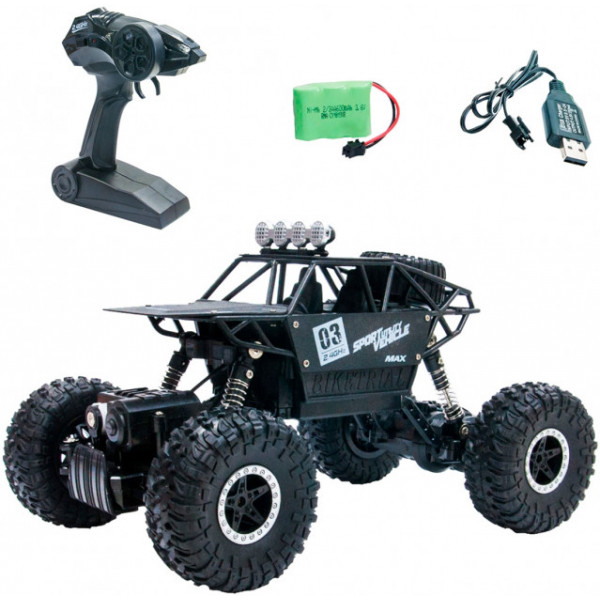 Фото - Радіокерована машинка Sulong Toys Off-Road Crawler – Max Speed (матовый черный, метал. корпус) (SL-112RHMBl)