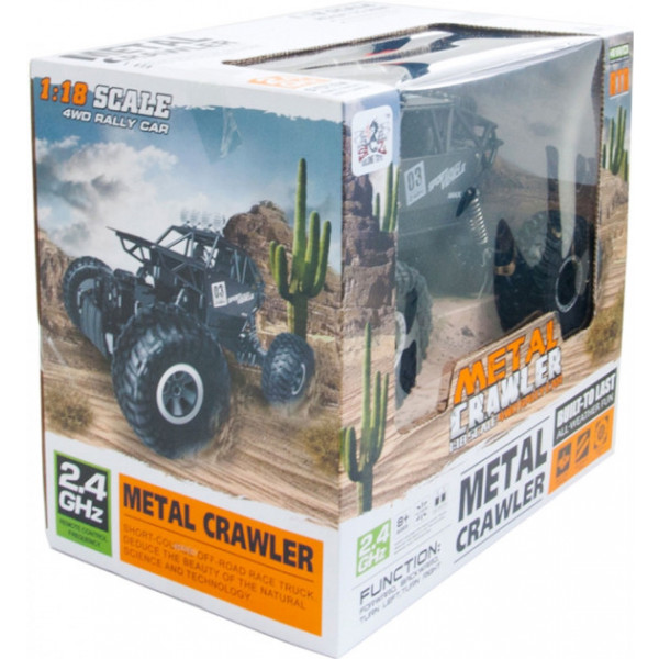 Фото - Радіокерована машинка Sulong Toys Off-Road Crawler – Max Speed (матовый черный, метал. корпус) (SL-112RHMBl)