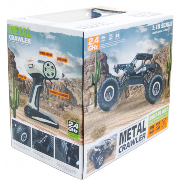 Фото - Радіокерована машинка Sulong Toys Off-Road Crawler – Max Speed (матовый черный, метал. корпус) (SL-112RHMBl)