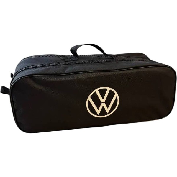Фото - Сумка-органайзер в багажник Poputchik Volkswagen NEW LOGO черная 50х18х18 см (03-147-2Д)