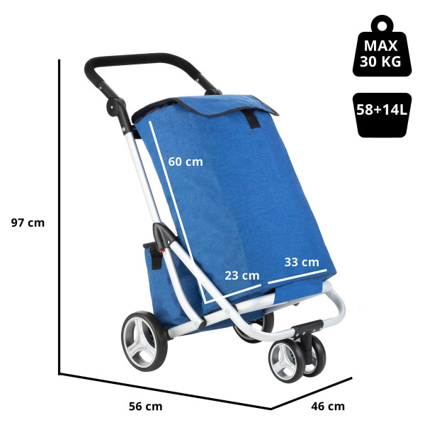 Фото - Сумка-тележка ShoppingCruiser 3 Wheels Blue (650062)