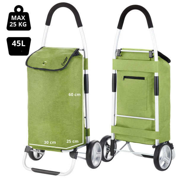 Фото - Сумка-візок ShoppingCruiser Foldable Green (650068)