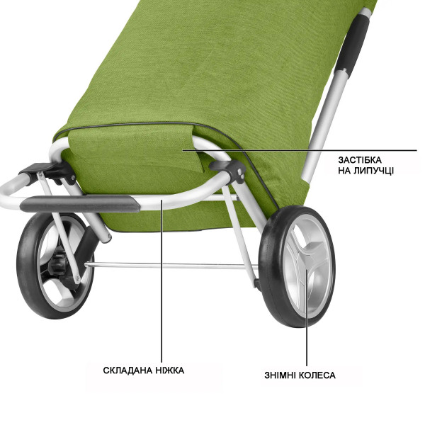 Фото - Сумка-візок ShoppingCruiser Foldable Green (650068)