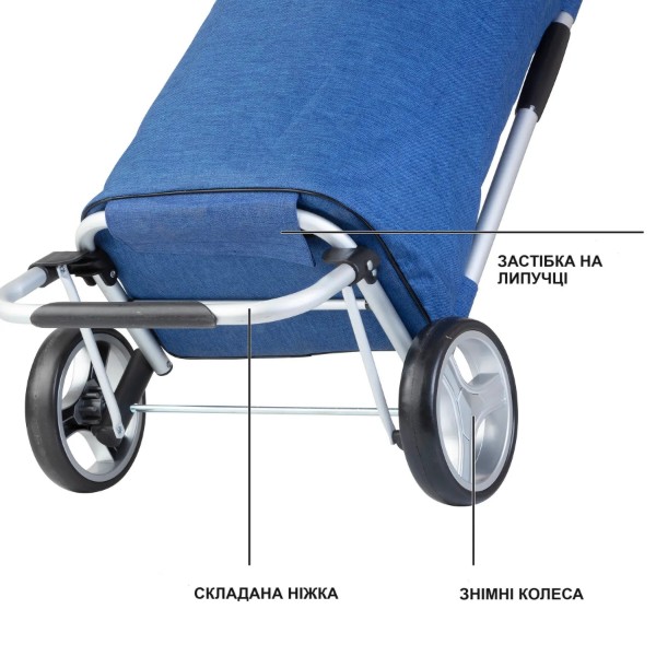 Фото - Сумка-візок ShoppingCruiser Foldable Blue (650061)