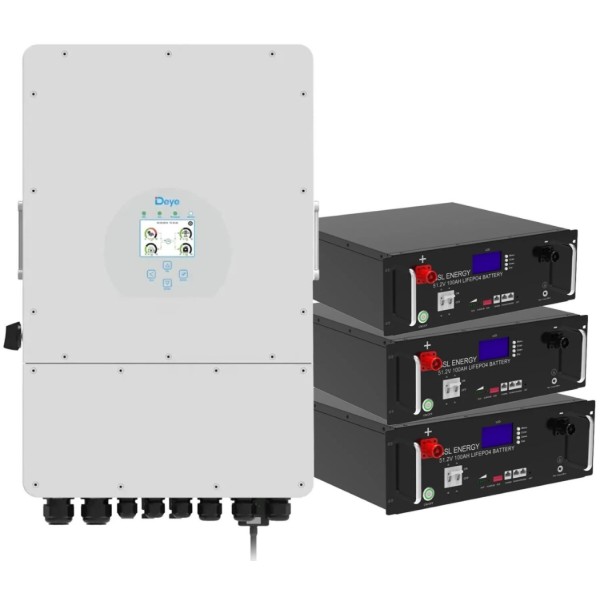 Фото - Система хранения энергии Deye SUN-10K-SG02LP1-EU-AM3-3GS15.36K-LFP