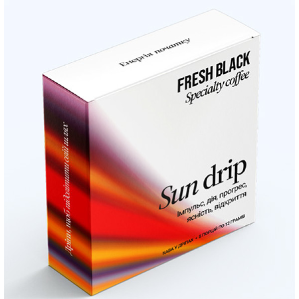Фото - Дріп-кава Fresh Black Sun drip set 5х12г