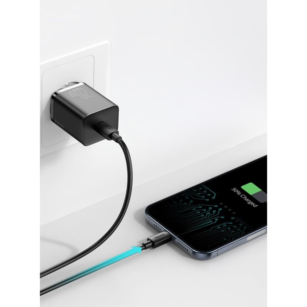 Фото - Сетевое зарядное устройство Baseus Super Si Quick Charger 1C 20W EU Blue (CCSUP-B03)