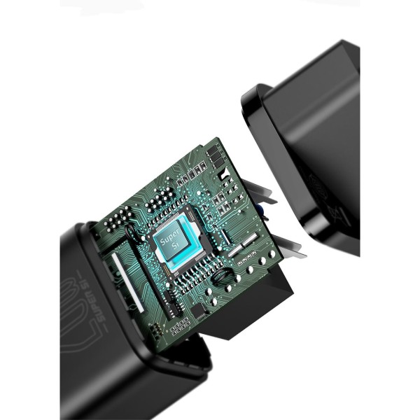 Фото - Сетевое зарядное устройство Baseus Super Si Quick Charger 1C 20W EU Blue (CCSUP-B03)