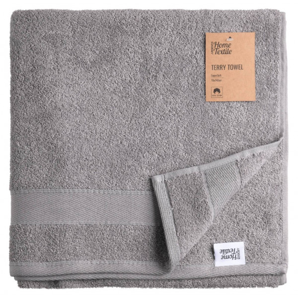 Фото - Рушник банний Ardesto махрове SuperSoft сірий 70х140 см (ART2270SL)