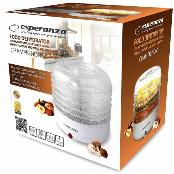 Фото - Сушилка для фруктов и овощей Esperanza Food Dehydrator EKD001