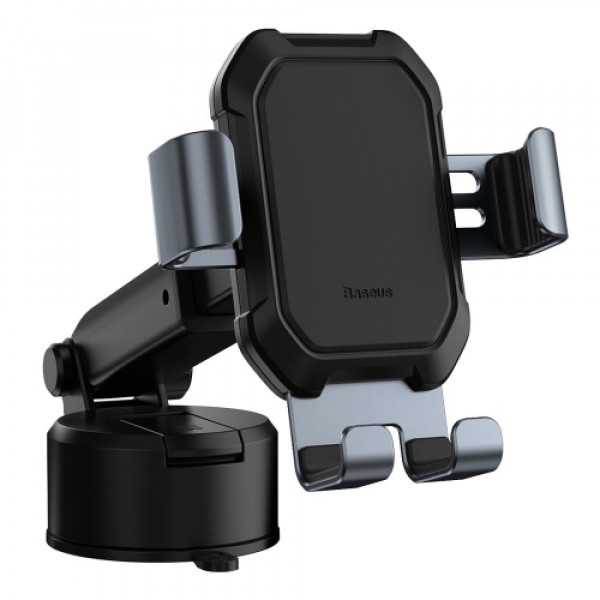 Фото - Тримач для мобільного пристрою Baseus Tank gravity car mount holder with suction base Silver (SUYL-TK0S)
