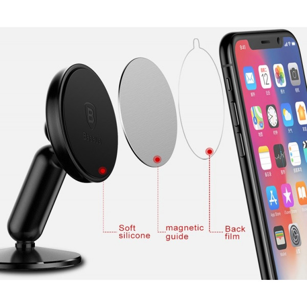 Фото - Автодержатель Baseus Bullet Black (SUYZD-01)