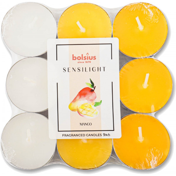 Фото - Свеча чайная Bolsius ароматическая Sensilight 9шт манго (152688)