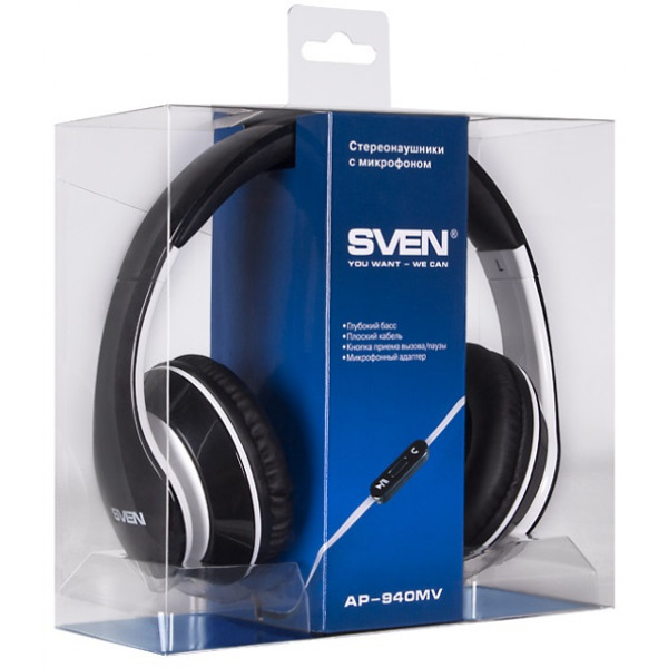 Фото - Гарнитура компьютерная Sven AP-940MV black-white