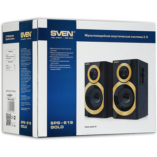 Фото - Компьютерная акустика Sven SPS-619 GOLD Black