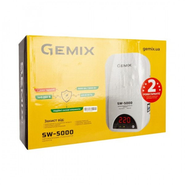 Фото - Стабілізатор напруги Gemix SW-5000