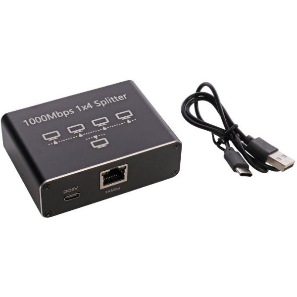 Фото - Коммутатор локальної мережі (Switch) Cablexpert NSP-4P-EU