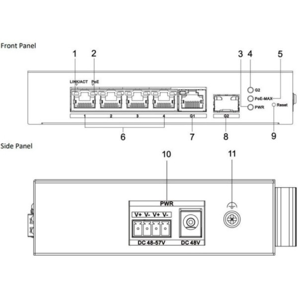 Фото - Коммутатор локальной сети (Switch) Hikvision DS-3T1306P-SI/HS